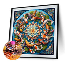 Load image into Gallery viewer, Diamond Painting - Full Round - Mandala Carp (40*40CM)
