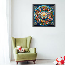 Load image into Gallery viewer, Diamond Painting - Full Round - Mandala Carp (40*40CM)
