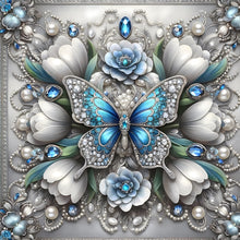 Load image into Gallery viewer, Diamond Painting - Full Round - Butterfly Flower (30*30CM)
