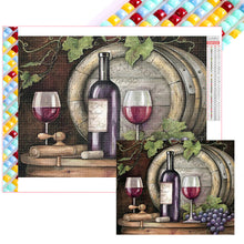 Load image into Gallery viewer, Diamond Painting - Full Square - Red wine bottle (50*40CM)
