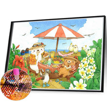 Load image into Gallery viewer, Diamond Painting - Full Round - Cartoon Bear Diet (60*40CM)
