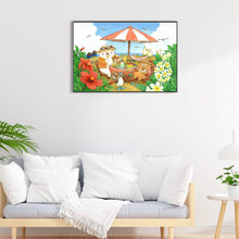 Load image into Gallery viewer, Diamond Painting - Full Round - Cartoon Bear Diet (60*40CM)
