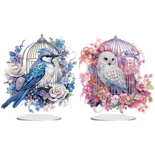 Load image into Gallery viewer, 2Pcs Acrylic Special Shaped Birdcage Eagle Desktop Diamond Art Kits for Beginner
