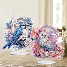 Load image into Gallery viewer, 2Pcs Acrylic Special Shaped Birdcage Eagle Desktop Diamond Art Kits for Beginner
