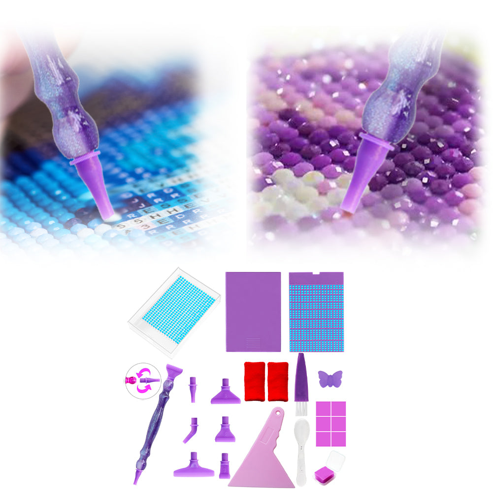 Diamond Painting Tool Kit DIY Storage Box with Lid Diamond Painting Pens