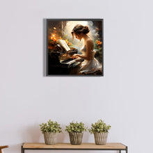 Load image into Gallery viewer, Diamond Painting - Full Round - Piano Girl (40*40CM)
