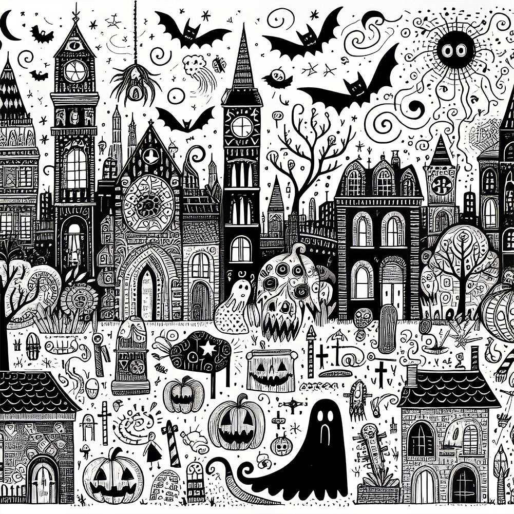 Diamond Painting - Full Round - One Hundred Demons Night Parade (40*40CM)