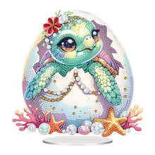 Load image into Gallery viewer, Acrylic Sea Turtle 5D DIY Diamond Art Tabletop Decorations for Home Office Decor
