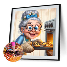 Load image into Gallery viewer, Diamond Painting - Full Round - Funny grandma (30*30CM)
