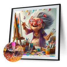 Load image into Gallery viewer, Diamond Painting - Full Round - Funny grandma (40*40CM)
