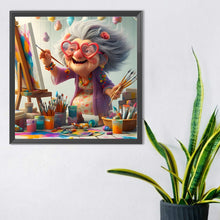 Load image into Gallery viewer, Diamond Painting - Full Round - Funny grandma (40*40CM)
