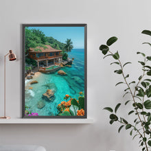 Load image into Gallery viewer, Diamond Painting - Full Round - House by the sea (40*60CM)
