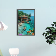 Load image into Gallery viewer, Diamond Painting - Full Round - House by the sea (40*60CM)
