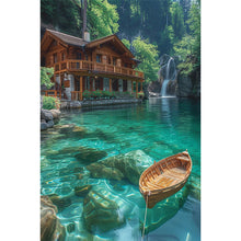 Load image into Gallery viewer, Diamond Painting - Full Round - House by the sea (40*60CM)
