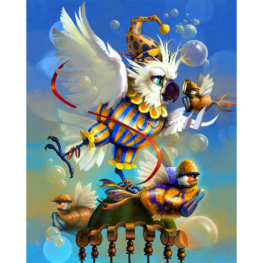 AB Diamond Painting - Full Round - Juggling Parrots (40*50CM)