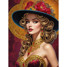 Load image into Gallery viewer, Diamond Painting - Partial Special Shaped - Luxury Woman (30*40CM)
