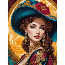 Load image into Gallery viewer, Diamond Painting - Partial Special Shaped - Luxury Woman (30*40CM)

