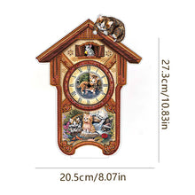 Load image into Gallery viewer, Acrylic Special Shaped Animal 5D Diamond Painting Clock Art Craft for Home Decor
