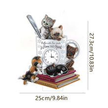 Load image into Gallery viewer, Acrylic Special Shaped Animal 5D Diamond Painting Clock Art Craft for Home Decor
