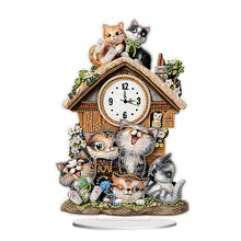 Load image into Gallery viewer, Acrylic Special Shaped Animal 5D Diamond Painting Clock Art Craft for Home Decor
