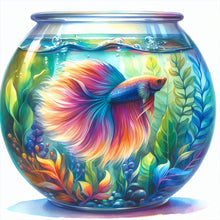 Load image into Gallery viewer, Diamond Painting - Full Round - Seaweed and fish in the tank (40*40CM)
