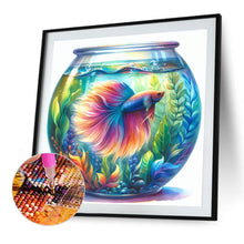 Load image into Gallery viewer, Diamond Painting - Full Round - Seaweed and fish in the tank (40*40CM)
