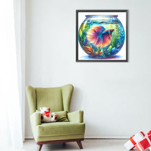 Load image into Gallery viewer, Diamond Painting - Full Round - Seaweed and fish in the tank (40*40CM)
