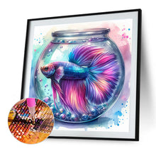 Load image into Gallery viewer, Diamond Painting - Full Round - Fish blowing bubbles in the water (40*40CM)
