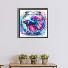 Load image into Gallery viewer, Diamond Painting - Full Round - Fish blowing bubbles in the water (40*40CM)
