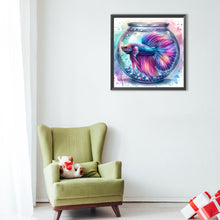 Load image into Gallery viewer, Diamond Painting - Full Round - Fish blowing bubbles in the water (40*40CM)
