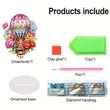 Load image into Gallery viewer, Acrylic Special Shaped Hot Air Balloon Flower Desktop Diamond Art Kits for Home
