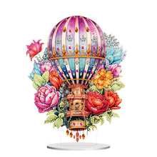 Load image into Gallery viewer, Acrylic Special Shaped Hot Air Balloon Flower Desktop Diamond Art Kits for Home
