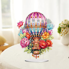 Load image into Gallery viewer, Acrylic Special Shaped Hot Air Balloon Flower Desktop Diamond Art Kits for Home
