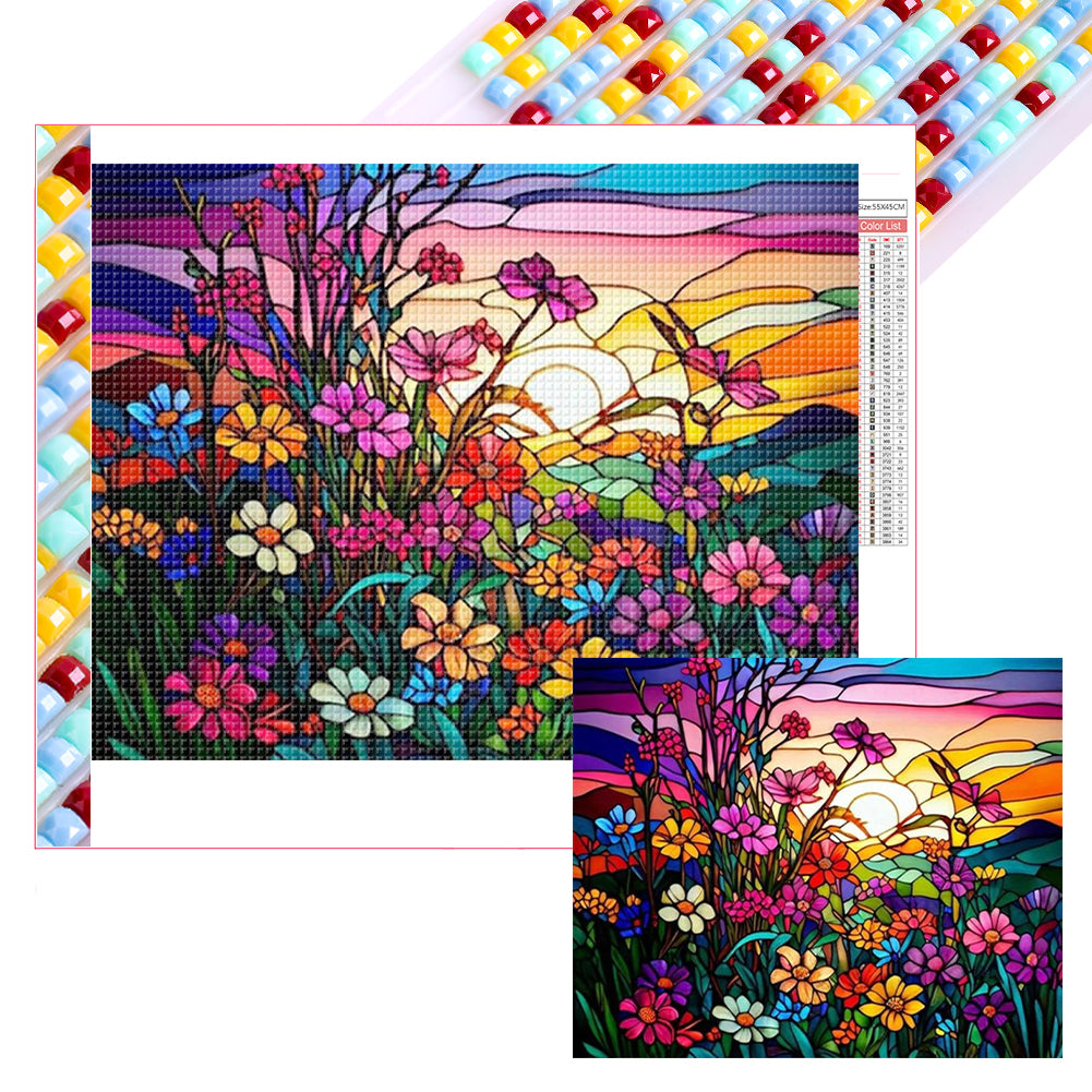 AB Diamond Painting - Full Square - Daisies (55*45CM)