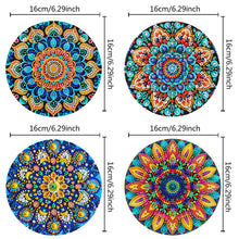 Load image into Gallery viewer, 4Pcs Acrylic Mandala DIY Diamond Dot Kits Diamond Crafts Projects for Home Decor
