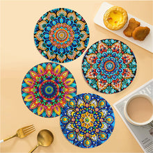 Load image into Gallery viewer, 4Pcs Acrylic Mandala DIY Diamond Dot Kits Diamond Crafts Projects for Home Decor
