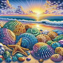 Load image into Gallery viewer, Diamond Painting - Partial Special Shaped - Starfish (40*40CM)
