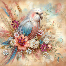 Load image into Gallery viewer, Diamond Painting - Partial Special Shaped - Flowers and parrots (40*40CM)

