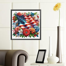 Load image into Gallery viewer, Diamond Painting - Partial Special Shaped - Independence Day flowers and plants (40*40CM)
