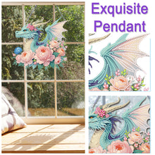 Load image into Gallery viewer, Acrylic Special Shape Bird Flower Diamond Painting Decor DIY Diamond Art Pendant
