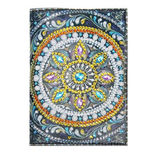 Load image into Gallery viewer, Special Shape Flower DIY Diamond Passport Case PU Diamond Art Passport Protector
