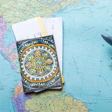 Load image into Gallery viewer, Special Shape Flower DIY Diamond Passport Case PU Diamond Art Passport Protector

