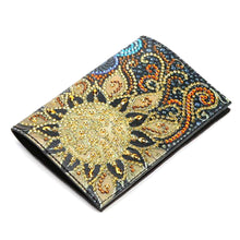 Load image into Gallery viewer, Special Shape Flower DIY Diamond Passport Case PU Diamond Art Passport Protector
