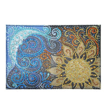 Load image into Gallery viewer, Special Shape Flower DIY Diamond Passport Case PU Diamond Art Passport Protector
