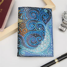 Load image into Gallery viewer, Special Shape Flower DIY Diamond Passport Case PU Diamond Art Passport Protector
