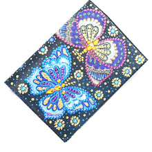 Load image into Gallery viewer, Special Shape Flower DIY Diamond Passport Case PU Diamond Art Passport Protector
