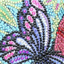Load image into Gallery viewer, Special Shape Flower DIY Diamond Passport Case PU Diamond Art Passport Protector
