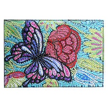 Load image into Gallery viewer, Special Shape Flower DIY Diamond Passport Case PU Diamond Art Passport Protector
