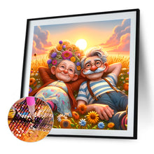 Load image into Gallery viewer, Diamond Painting - Full Round - Warm Old Couple (40*40CM)
