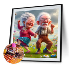 Load image into Gallery viewer, Diamond Painting - Full Round - Warm Old Couple (40*40CM)
